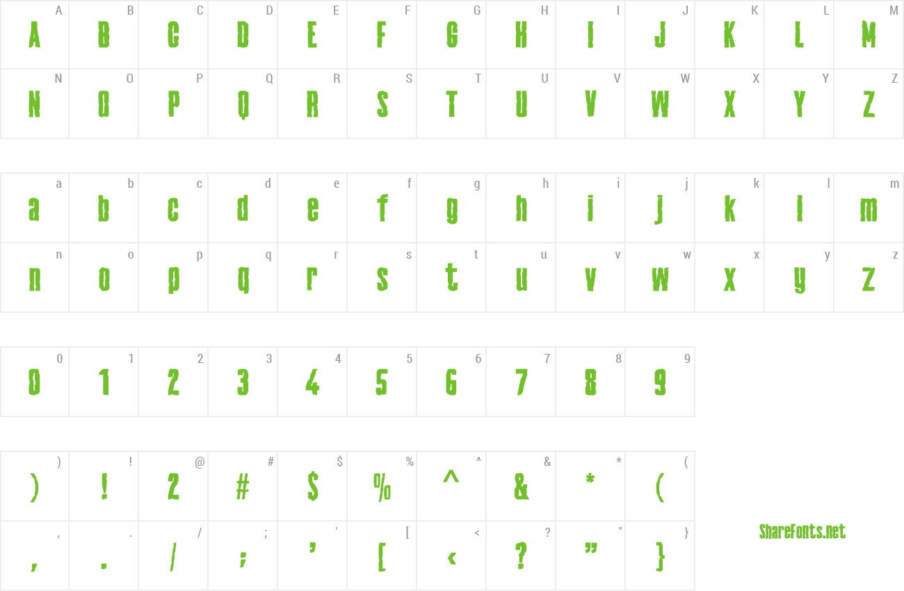 Font Frankenstainer preview